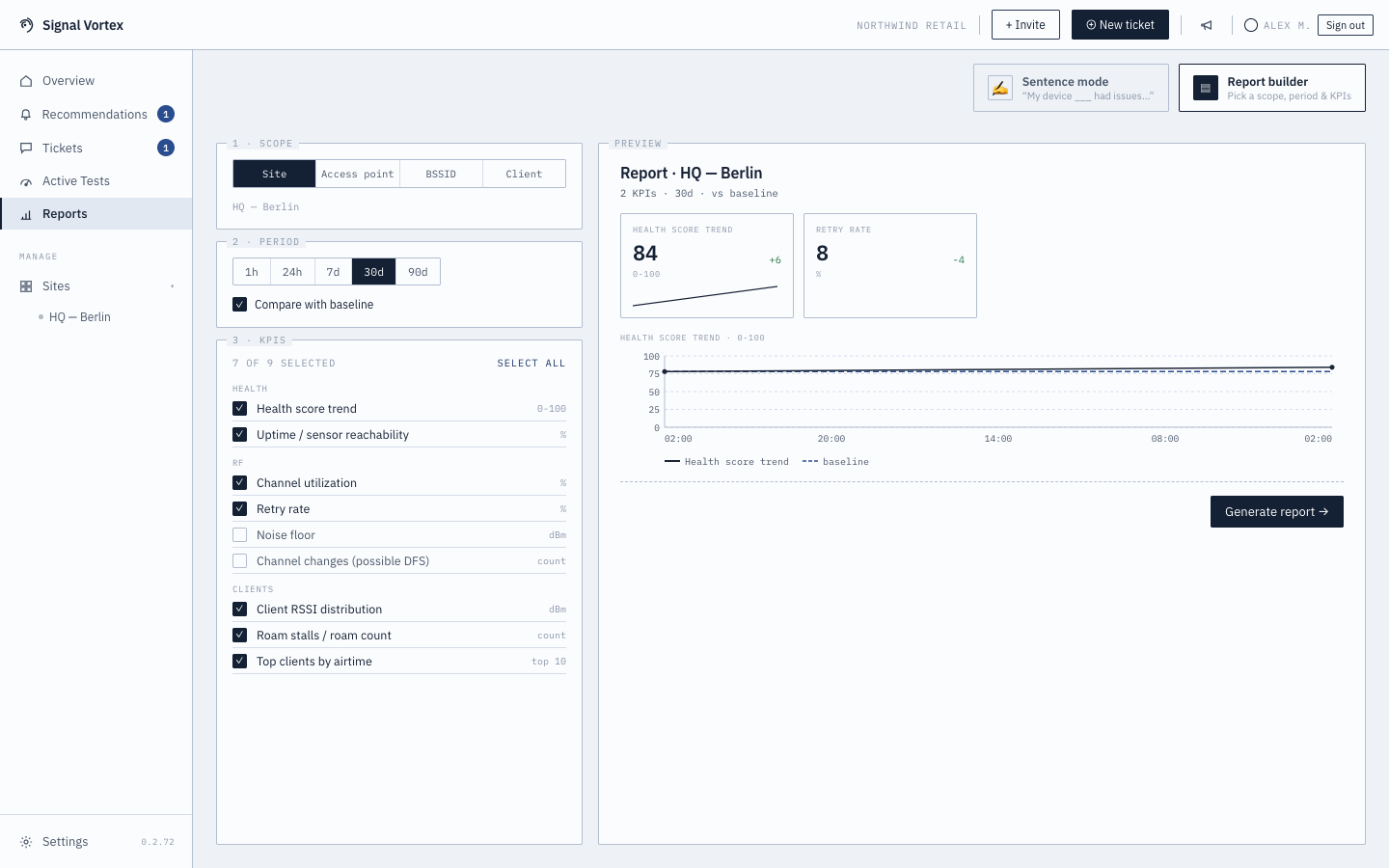 Report builder